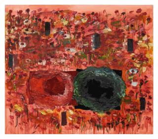 Joan Snyder - Red Field