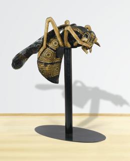 Joana Vasconcelos - Nefertitisigned, Titled And Dated 2010; Rafael Bordalo Pinheiro Faience Painted With Ceramic Glaze And Hand-Made Cotton Crochet.