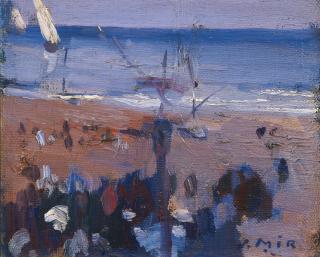 Joaquim Mir - Spanish boats On The Beach