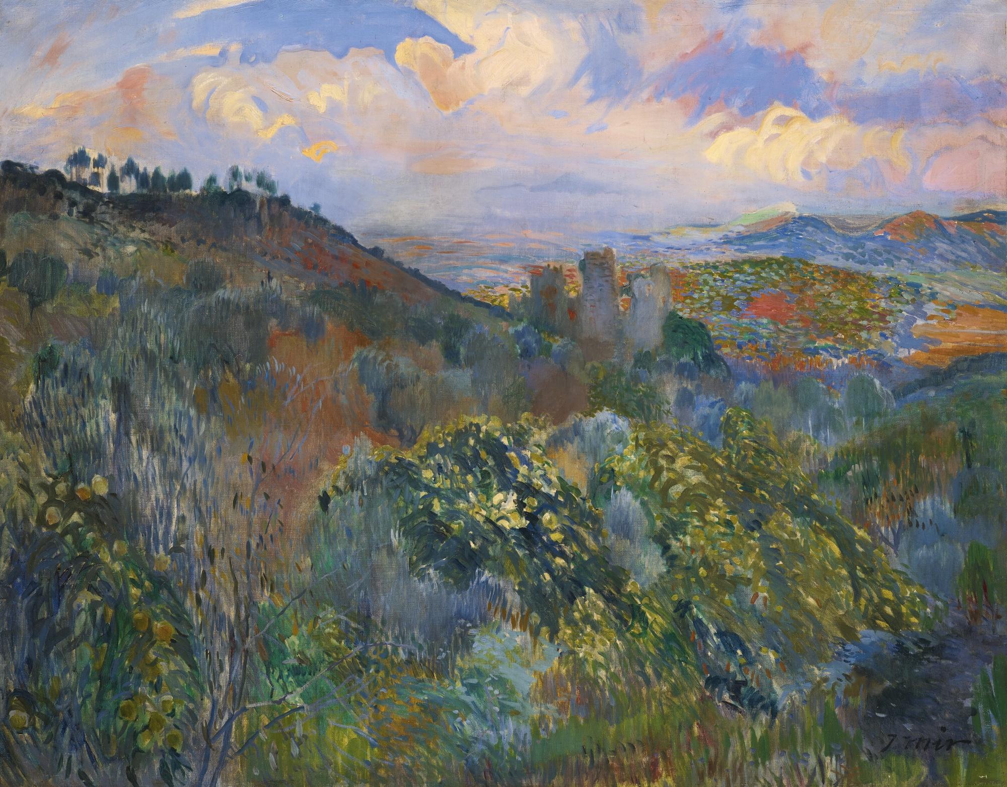 Joaquim Mir - Spanish ruinas Del Castillo De San Tueri, Felanitx (The Ruins Of The Castle Of San Tueri In Felanitx)