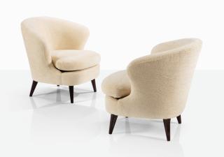 Joaquim Tenreiro - Pair Of Coquillage Armchairs  [Paire De Fauteuils Coquillage]
