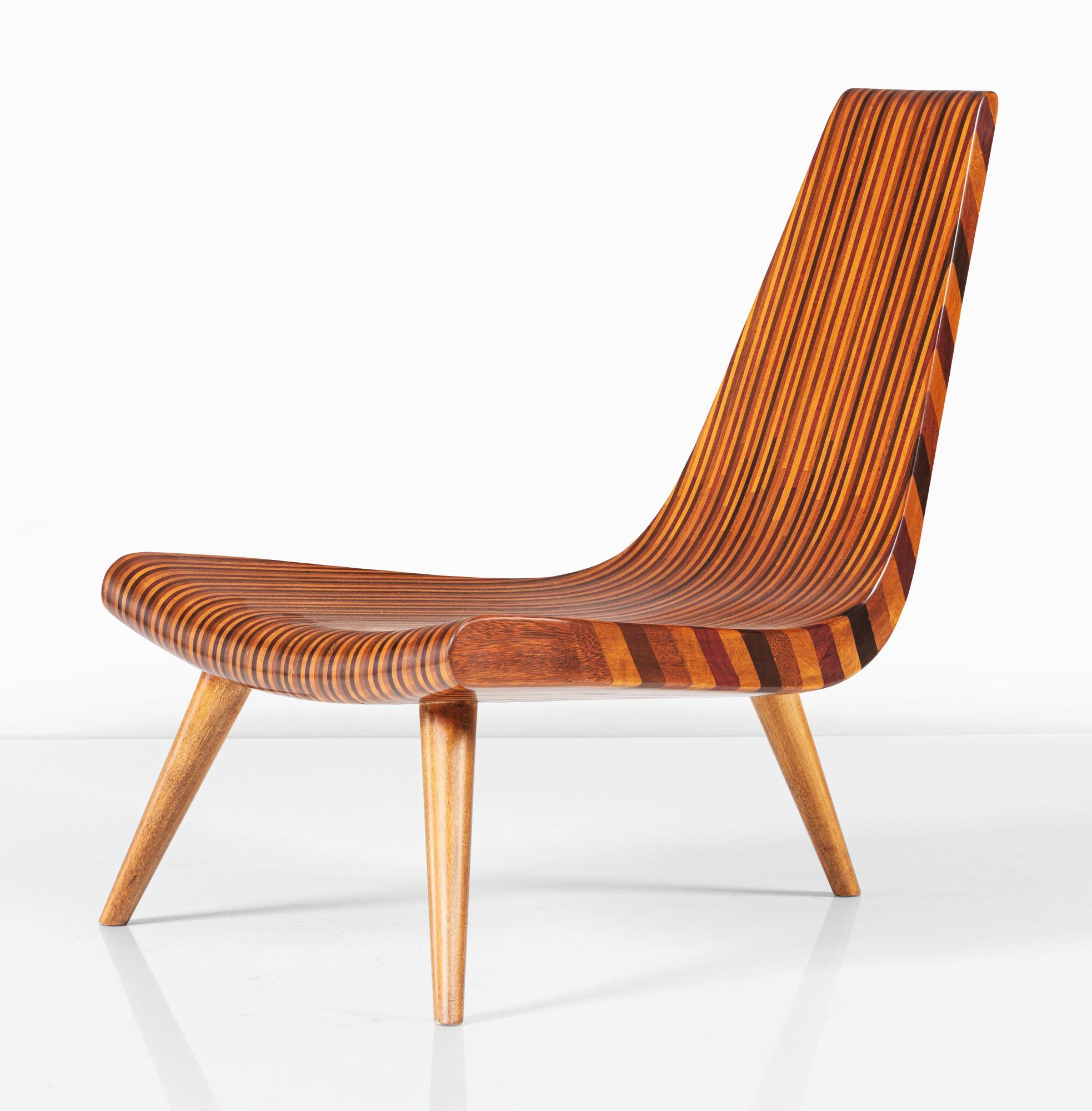 Joaquim Tenreiro - Three-Legged Chair  [Chaise À Trois Pieds]