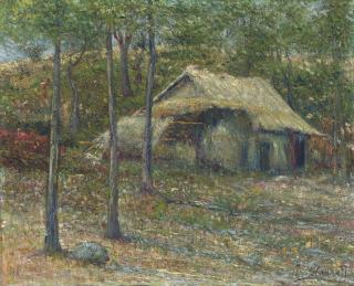 Joaquin Clausell - Paisaje con choza