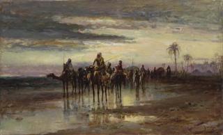 Joaquín Miró - Desert Caravan On Camelback