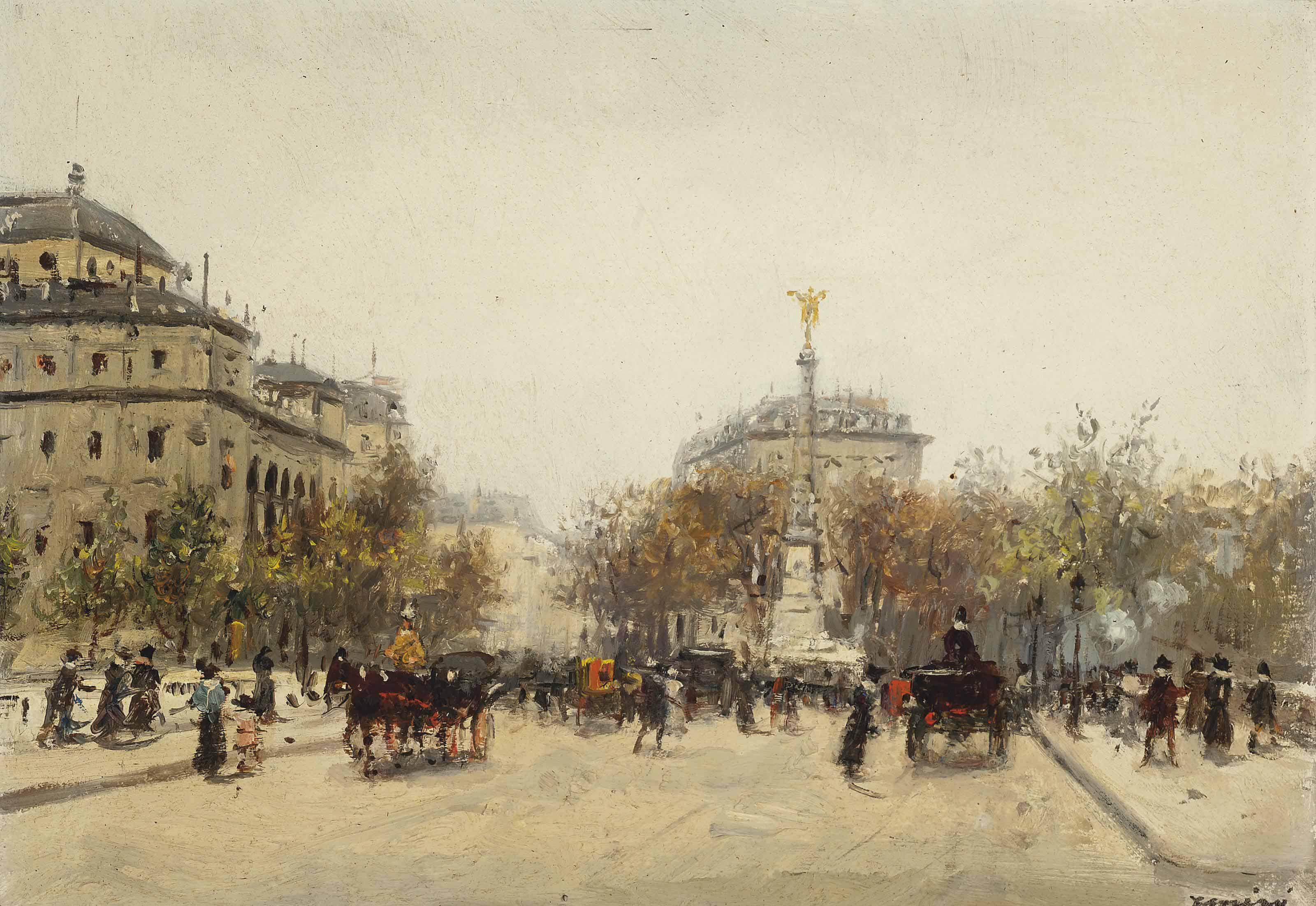 Joaquin Miró - La Place du Châtelet, Paris