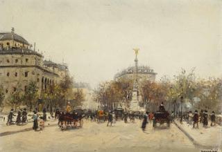 Joaquin Miró - La Place du Châtelet, Paris