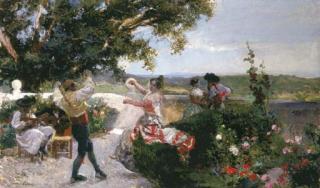 Joaquín Sorolla y Bastida - Baile valenciano en la huerta