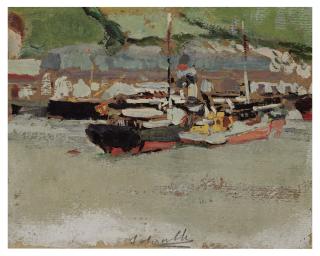 Joaquín Sorolla y Bastida - Boats in a harbor