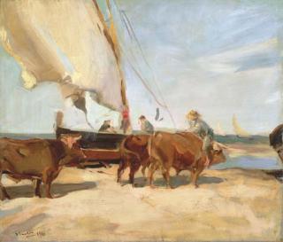 Joaquín Sorolla Y Bastida - En La Playa De Valencia