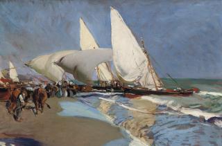 Joaquín Sorolla y Bastida - La playa de Valencia: The beach at Valencia