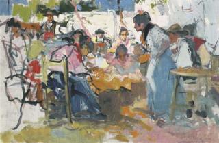 Joaquin Sorolla Y Bastida - Net Menders in Valencia