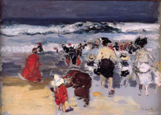 Joaquìn Sorolla Y Bastida - Playa de Biarritz