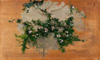 Joaquin Sorolla Y Bastida - Rosal. Apunte - Sketch of a climbing wild rose bush