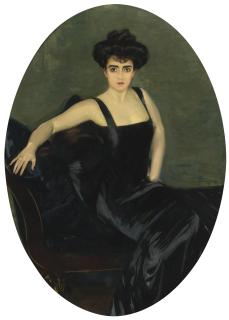 Joaquín Sorolla Y Bastida - Spanish Portrait Of Mrs. Esperanza Conill De Zanetti