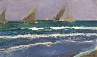 Joaquín Sorolla Y Bastida - Velas en el mar, Valencia