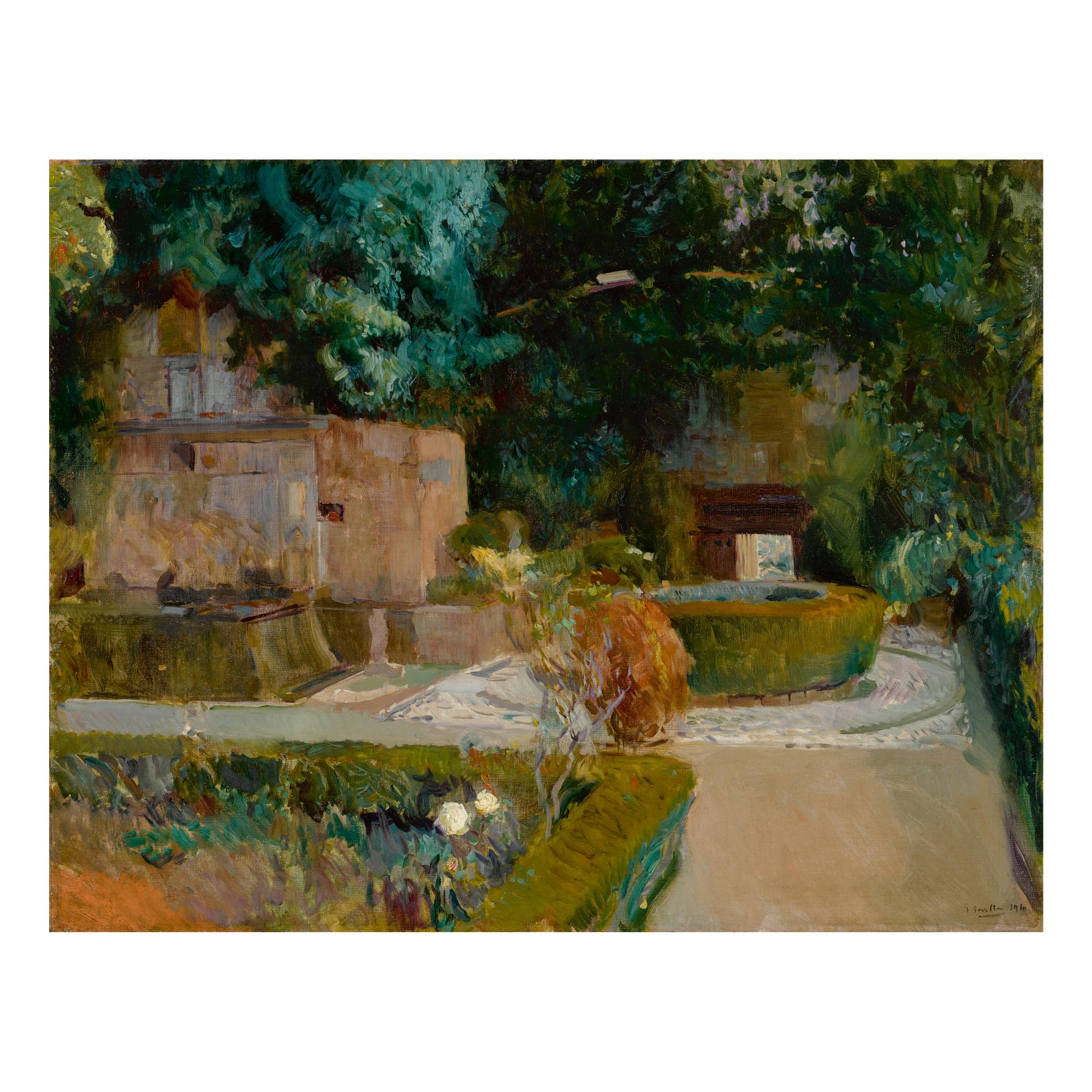 Joaquín Sorolla - Jardín De Los Adarves, Alhambra, Granada