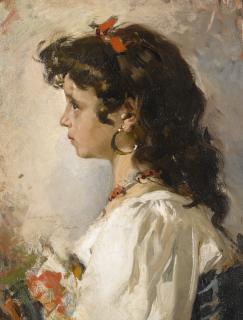 Joaquín Sorolla - Spanish cabeza De Italiana