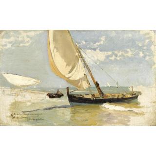 Joaquín Sorolla - Spanish Estudio De Playa (Beach Study)