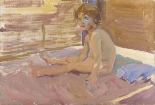 Joaquín Sorolla - Spanish niña En La Playa De Valencia (Girl On Valencia Beach)