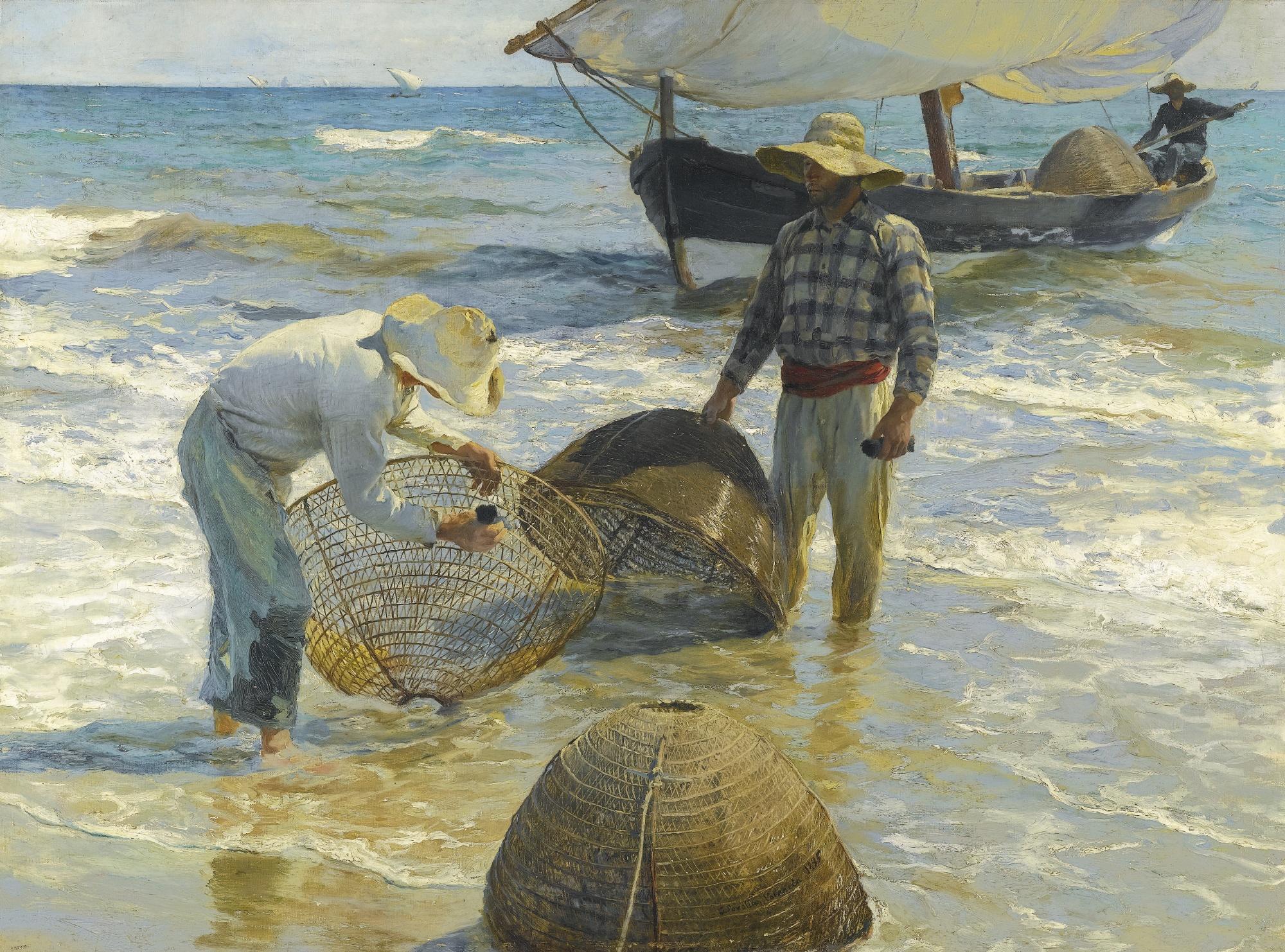 Joaquín Sorolla - Spanish pescadores Valencianos (Valencian Fishermen)
