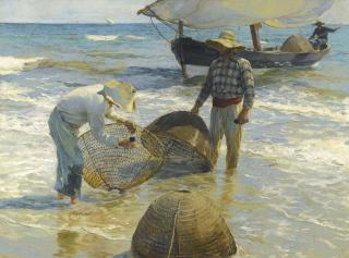 Joaquín Sorolla - Spanish pescadores Valencianos (Valencian Fishermen)