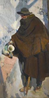 Joaquín Sorolla - Spanish Viejo Castellano Sirviéndose Vino (The Old Man Of Castille) 