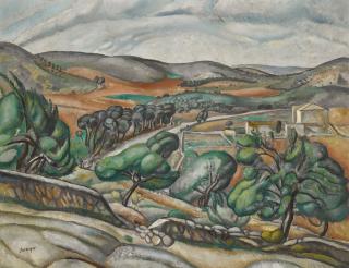 Joaquín Sunyer - Spanish mountains Near Sitges