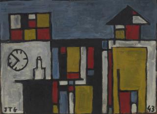 Joaquín Torres-García - Casa constructiva con reloj