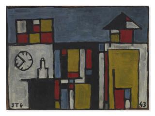 Joaquín Torres-García - Casa constructiva con reloj