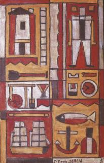 Joaquín Torres-García - Constructif avec ritmes dentéles