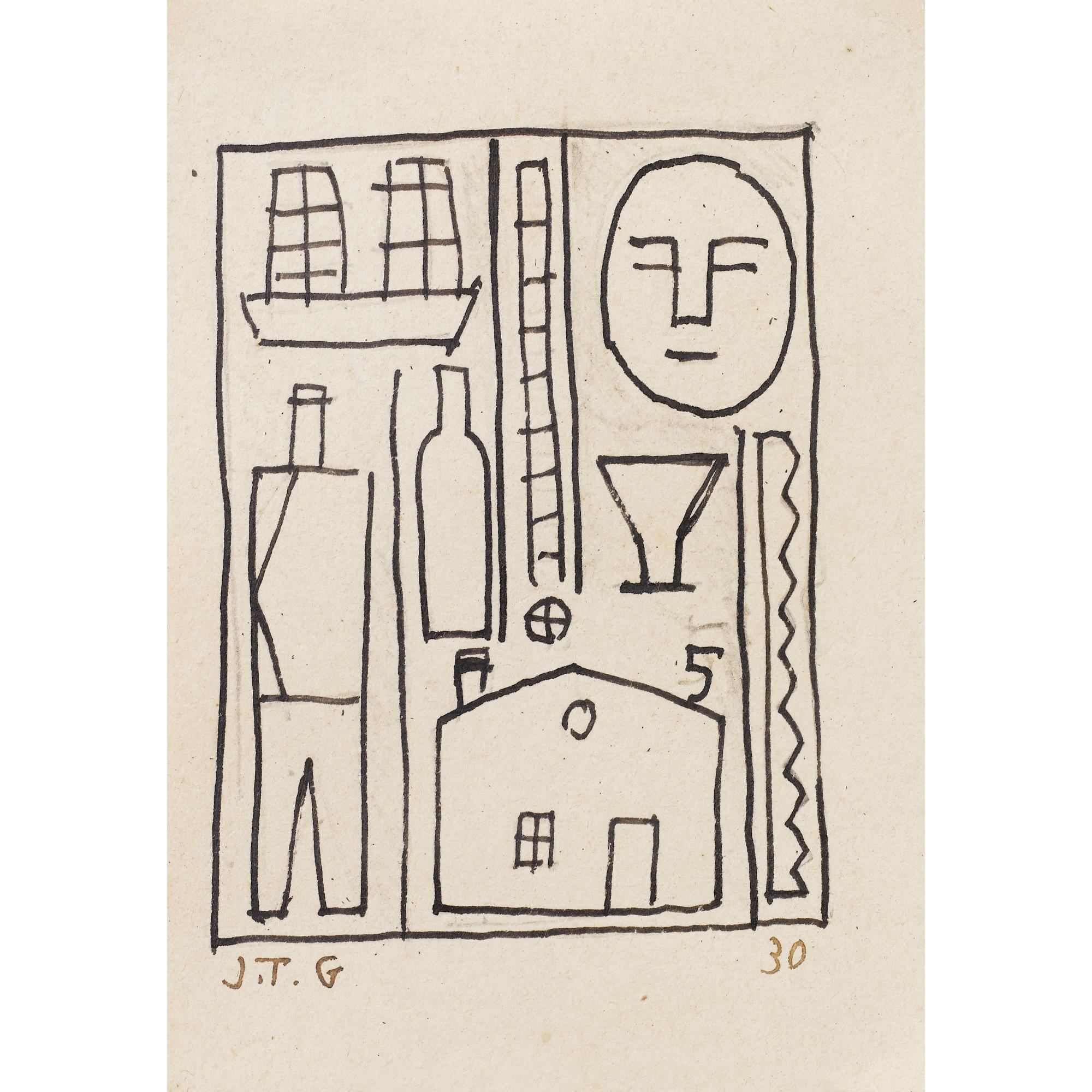 Joaquín Torres-García - Constructivo Con Mascara