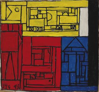 Joaquín Torres-García - Constructivo en cinco tonos