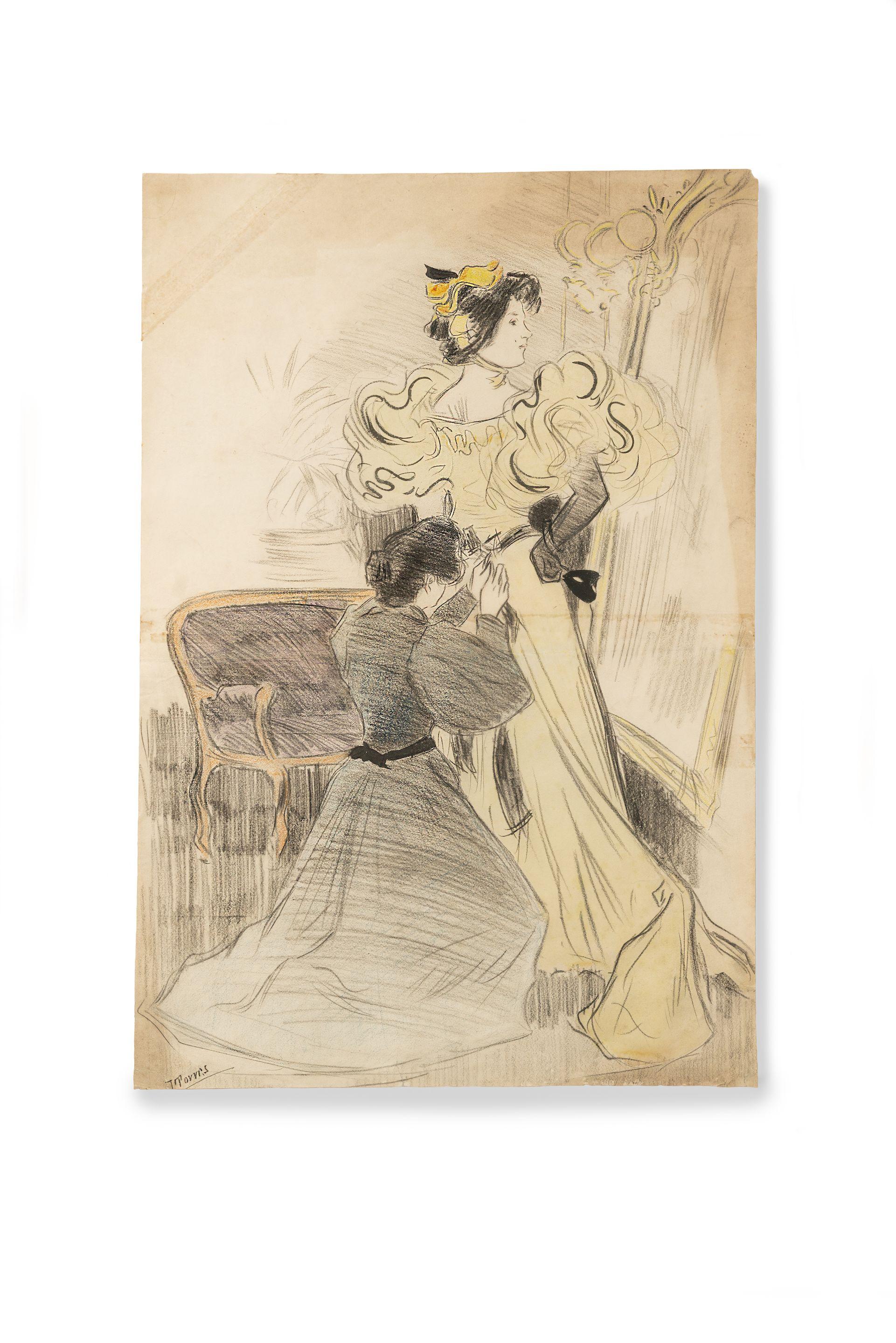 Joaquín Torres-García - Dama y costurera