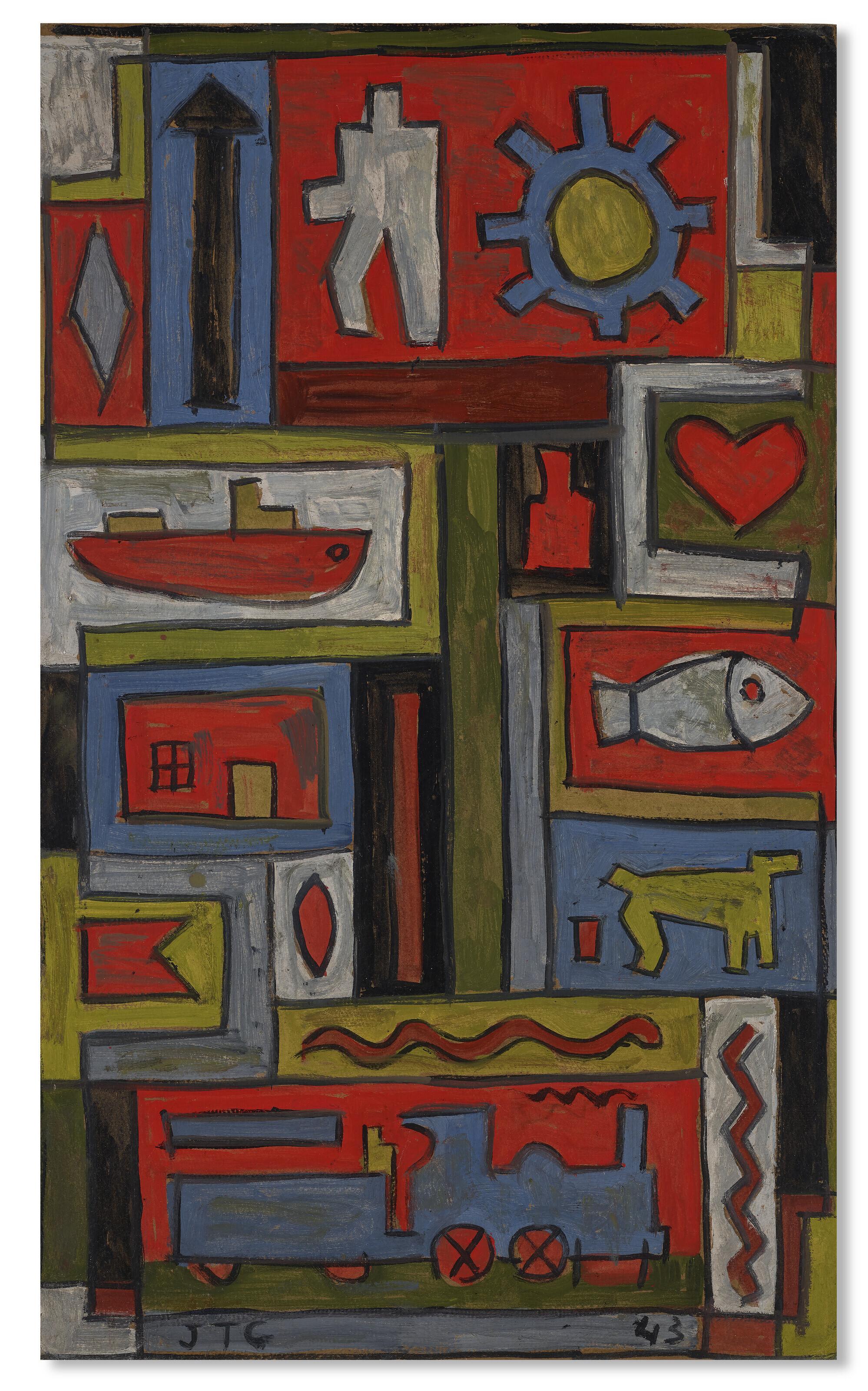 Joaquín Torres-García - Forma con estructura y objetos