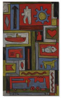 Joaquín Torres-García - Forma con estructura y objetos