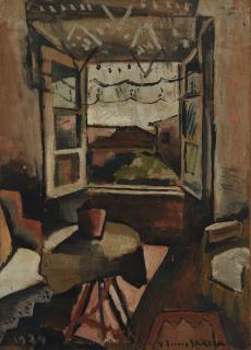 Joaquín Torres-García - Interiore Della Finestra Aperta