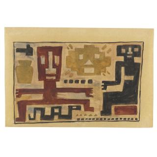 Joaquín Torres-García - Máscara Y Dos Figuras