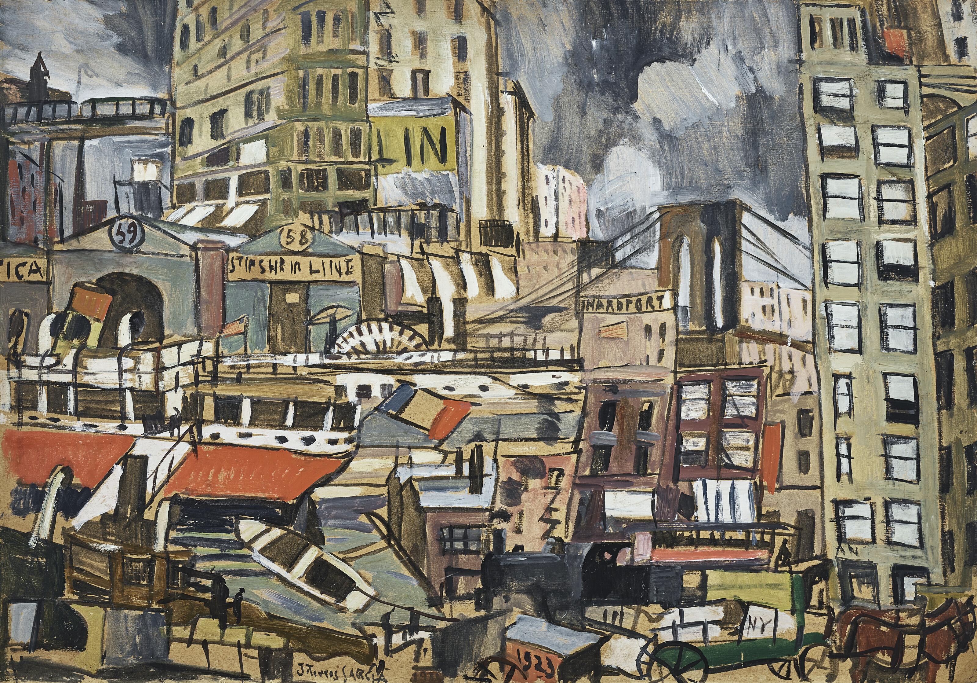 Joaquín Torres-García - Port of New York