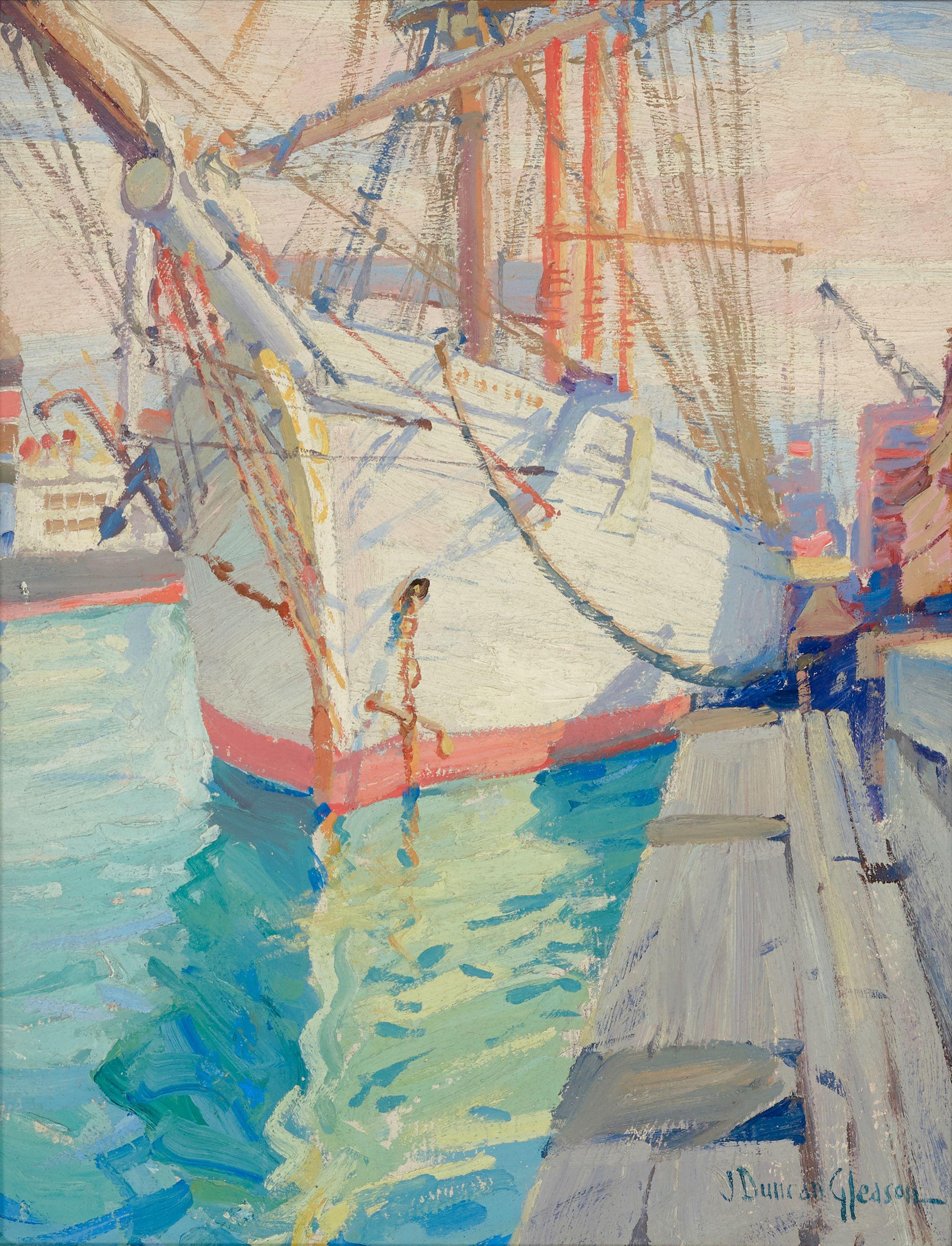 Joe Duncan Gleason - Barkentine Georgina (San Pedro, California)