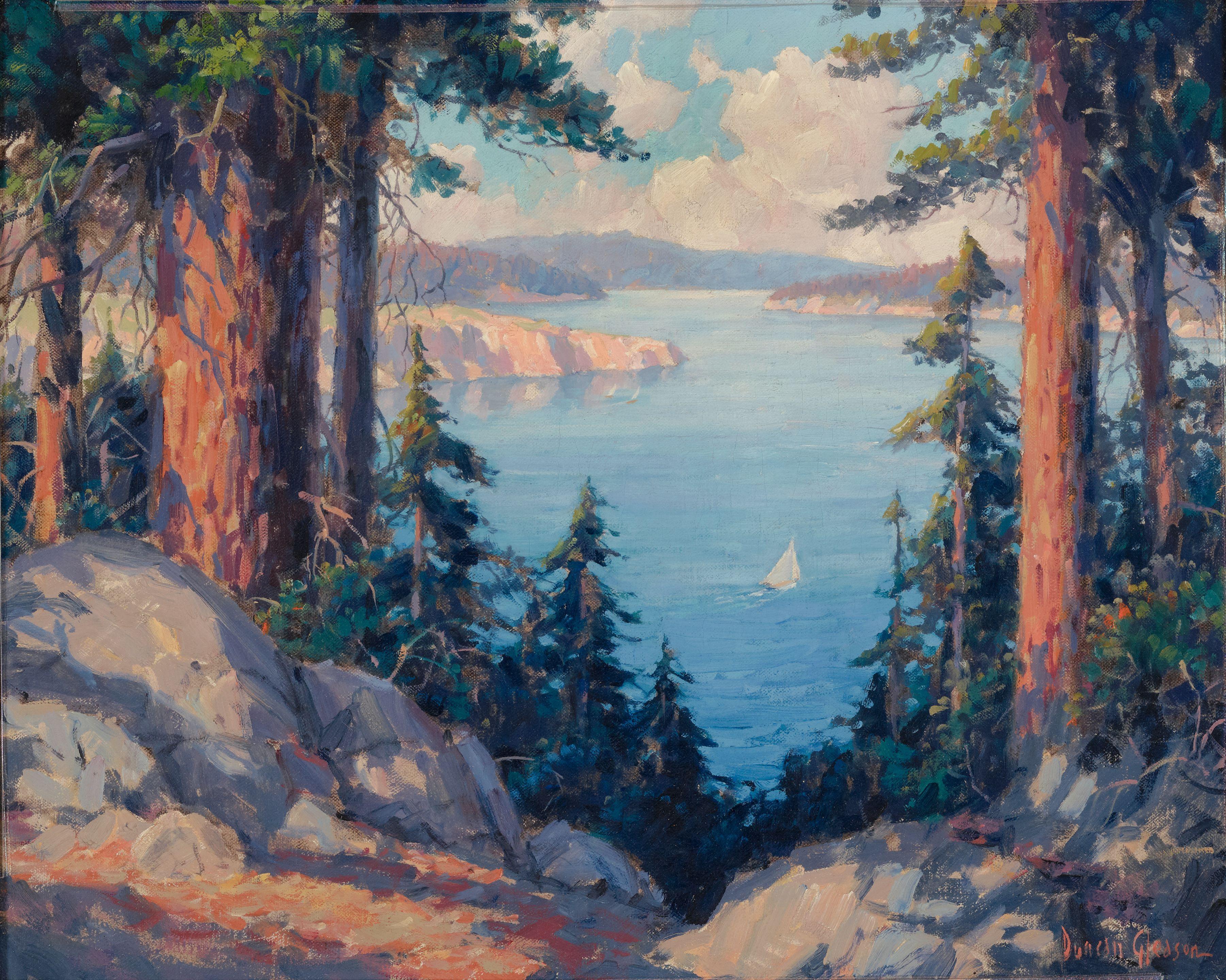 Joe Duncan Gleason - Lake Arrowhead, Southern California 16 x 20in