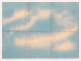 Joe Goode - Grey Folded Clouds I - Blue and Pink