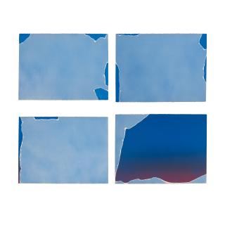 Joe Goode - Untitled (Four Part Torn Cloud)