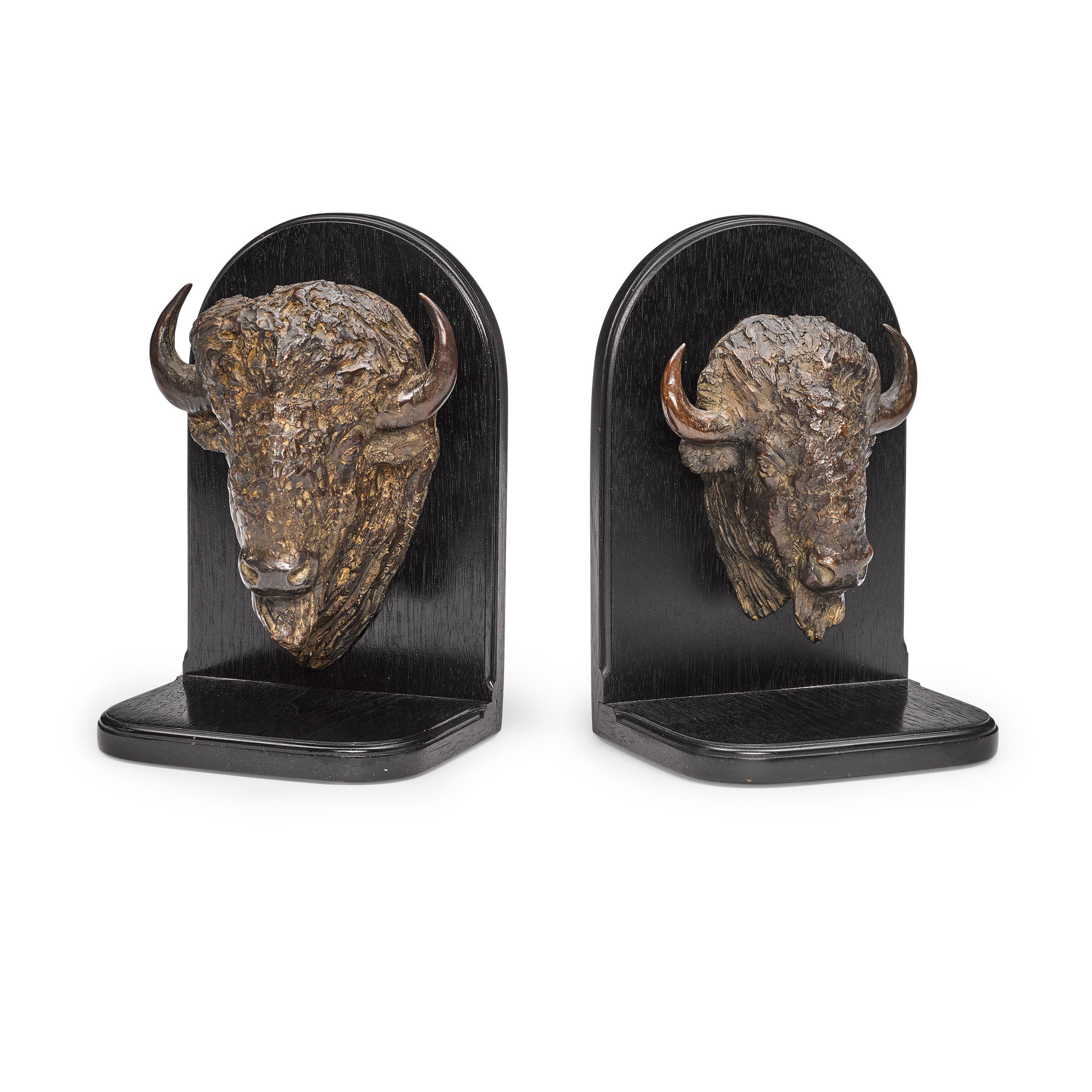 Joe Neil Beeler - A Pair of Bison Bookends