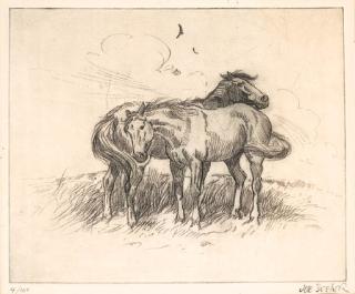 Joe Neil Beeler - Two Horses