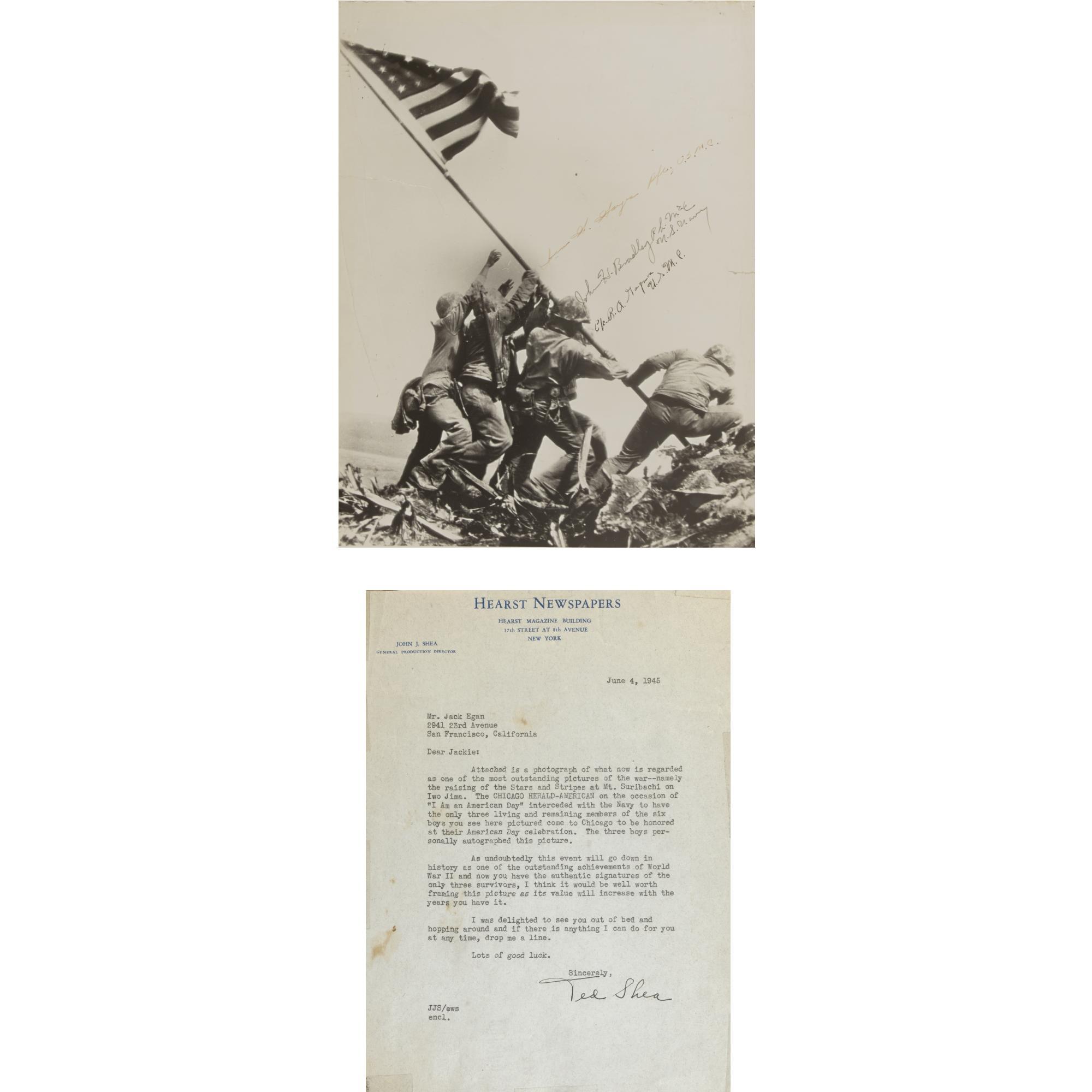 Joe Rosenthal - Flag Raising On Mt. Suribachi, Iwo Jima