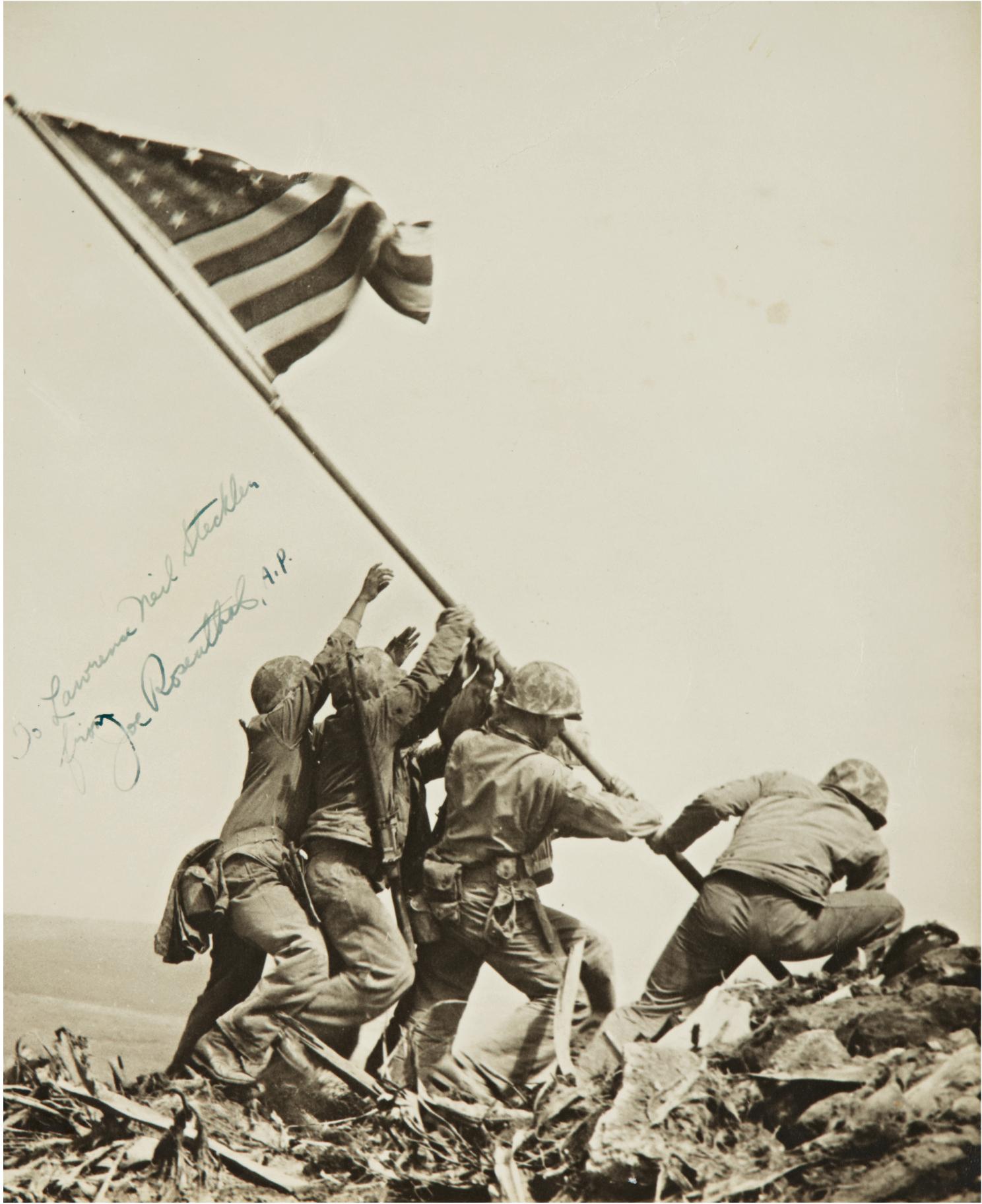 Joe Rosenthal - Marines Of The 28Th Regiment Of The 5Th Division Raise The American Flag Atop Mt. Suribachi, Iwo Jima
