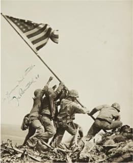 Joe Rosenthal - Marines Of The 28Th Regiment Of The 5Th Division Raise The American Flag Atop Mt. Suribachi, Iwo Jima