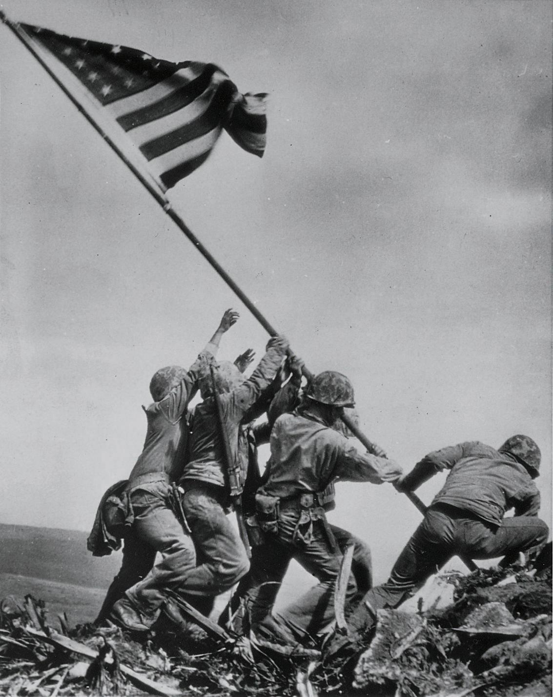 Joe Rosenthal - Raising the Flag, Mt. Suribachi, Iwo Jima, February 23, 1945