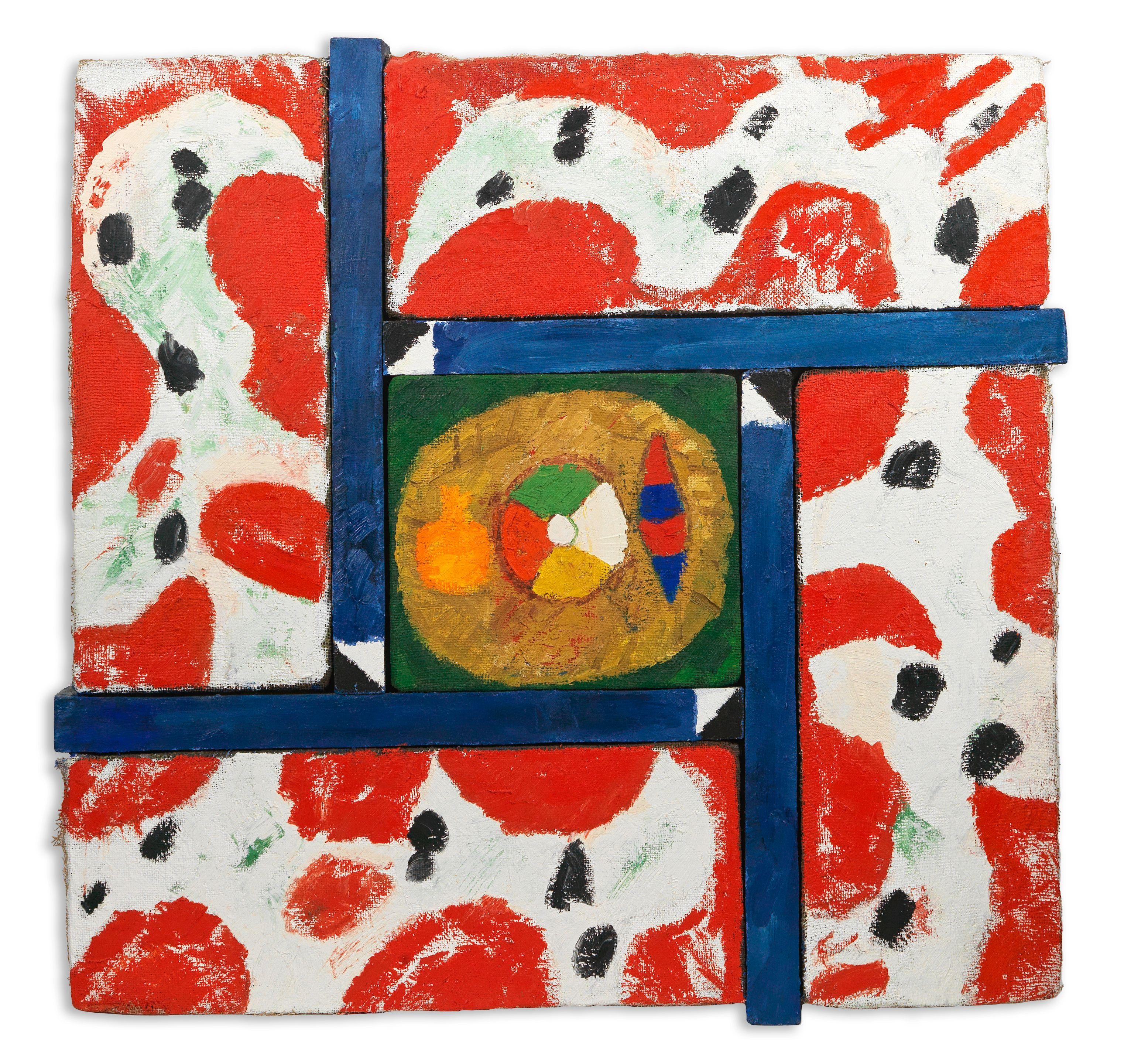 Joe Tilson R.A. - Liknon, Top, Four Elements and Pomegranate, 1987 (unframed)