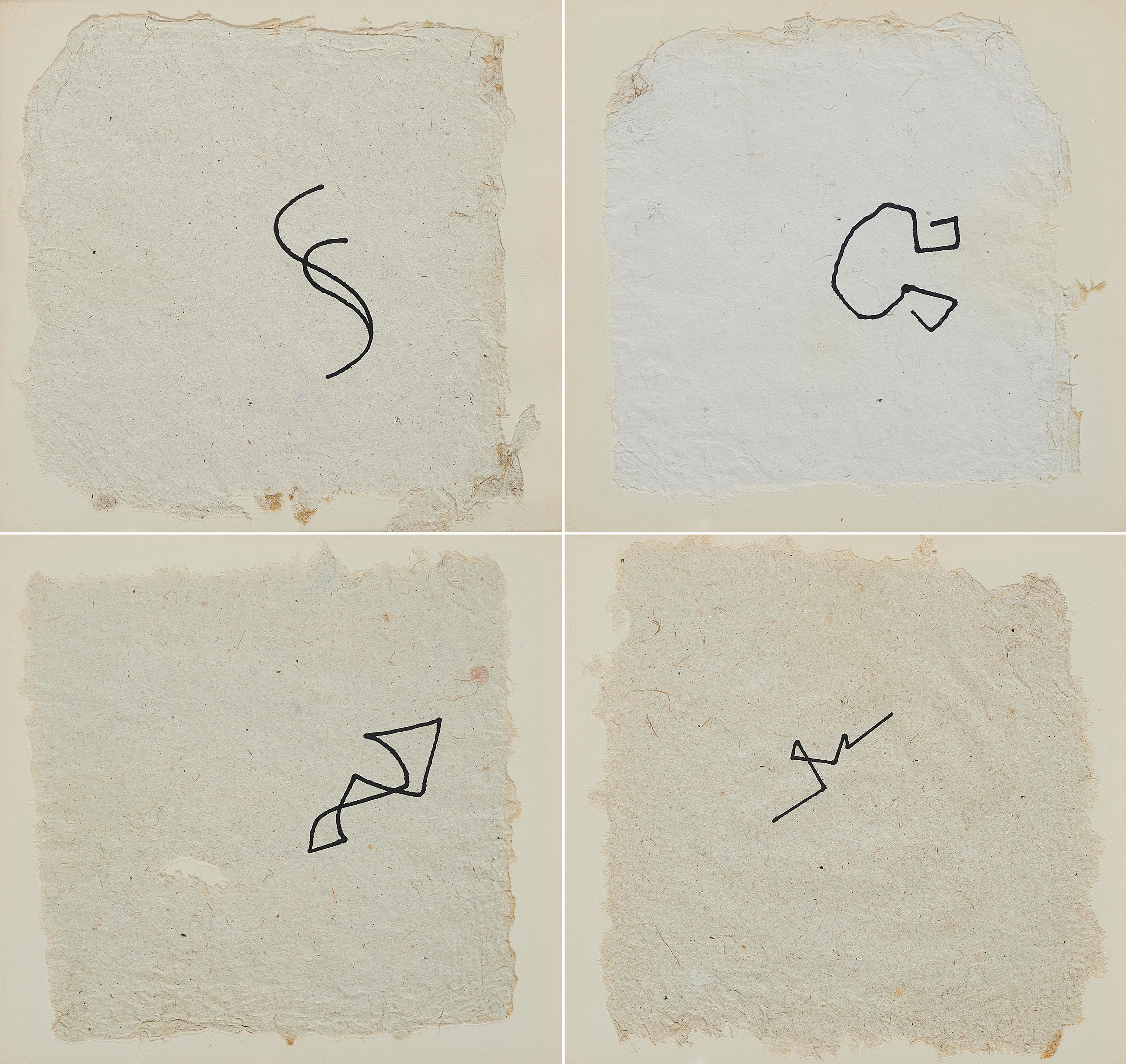 Joel Fisher - Konvolut von 4 Zeichnungen.